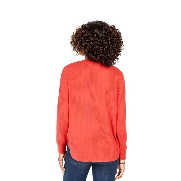 ✨TOMMY HILFIGER Womens Coral Long Sleeve With buttons Sz Small Sweater✨ - Picture 4 of 11
